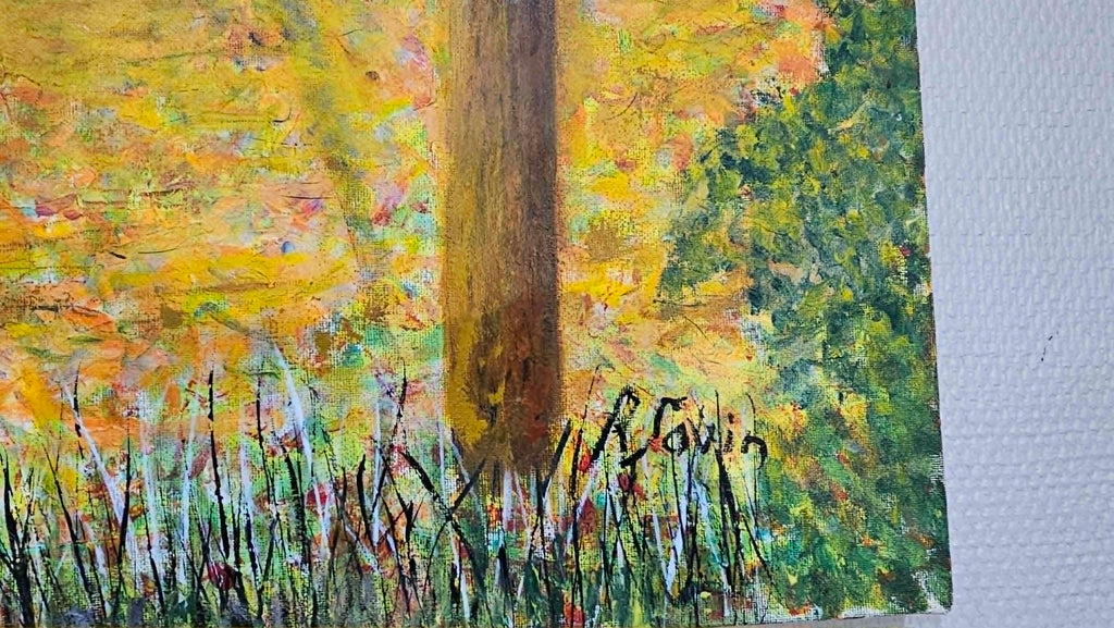 Tableau Peinture Huile sur Toile Signée Roger Savin "L'automne"