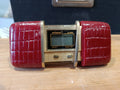 Mini réveil de poche vintage en métal doré Piratron alarme collector années 70-90
