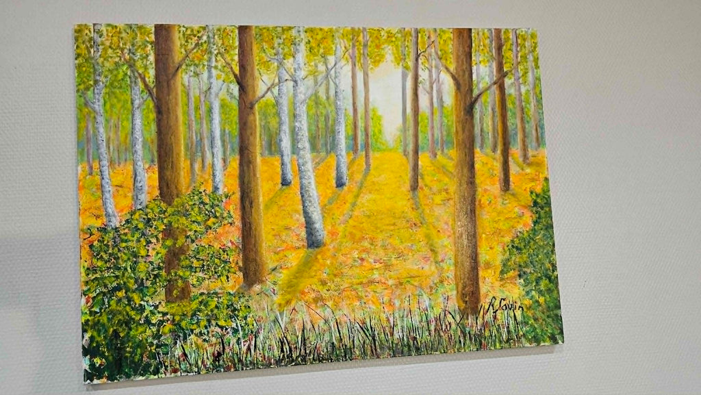 Tableau Peinture Huile sur Toile Signée Roger Savin "L'automne"