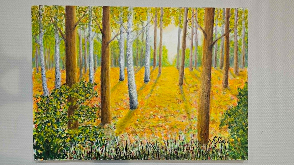 Tableau Peinture Huile sur Toile Signée Roger Savin "L'automne"