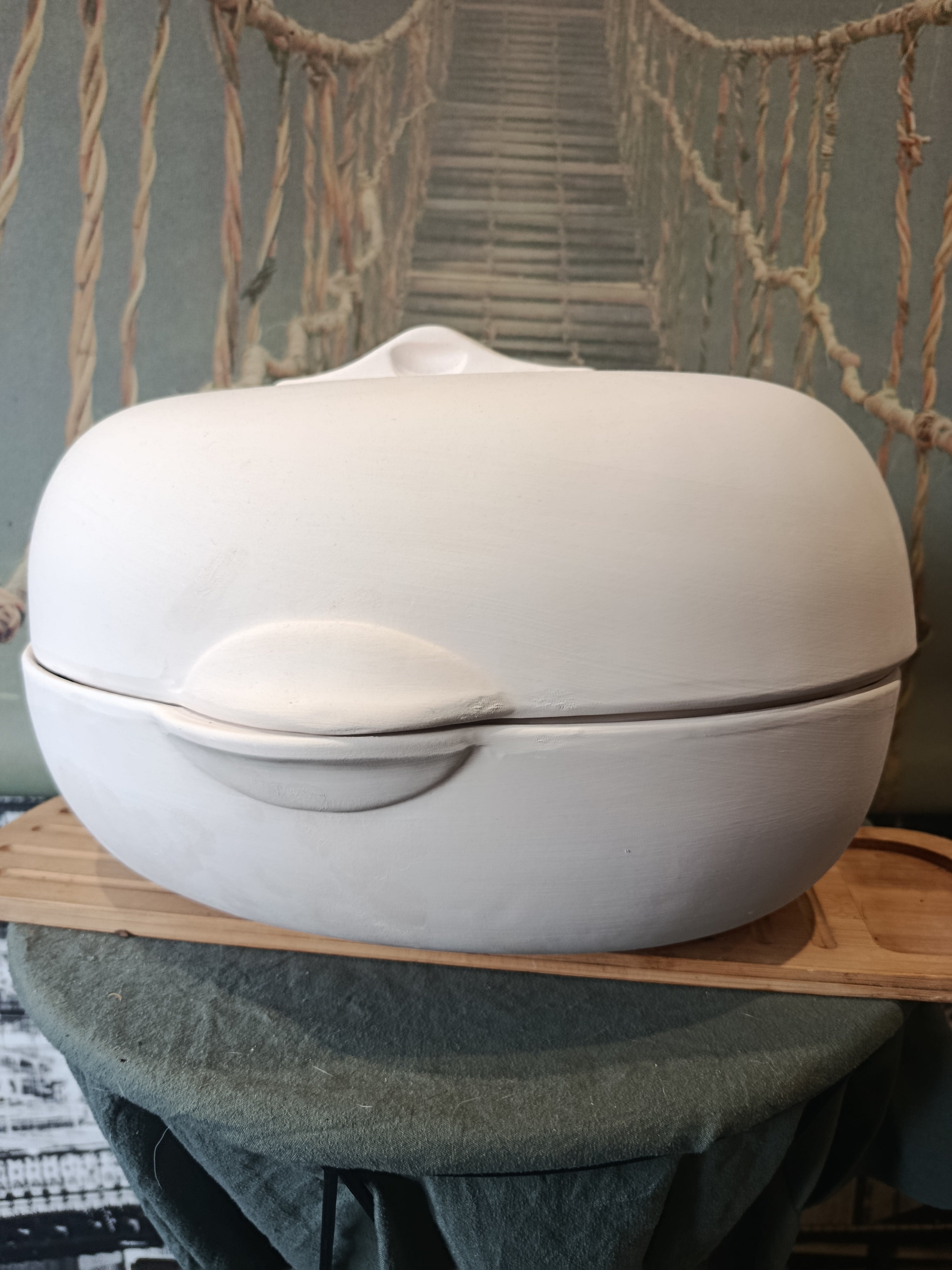 Old Meat & Vegetable Terracotta Cooking Pot