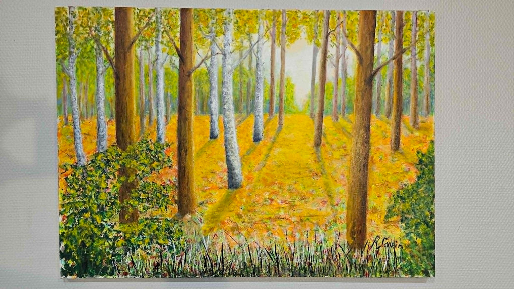 Tableau Peinture Huile sur Toile Signée Roger Savin "L'automne"