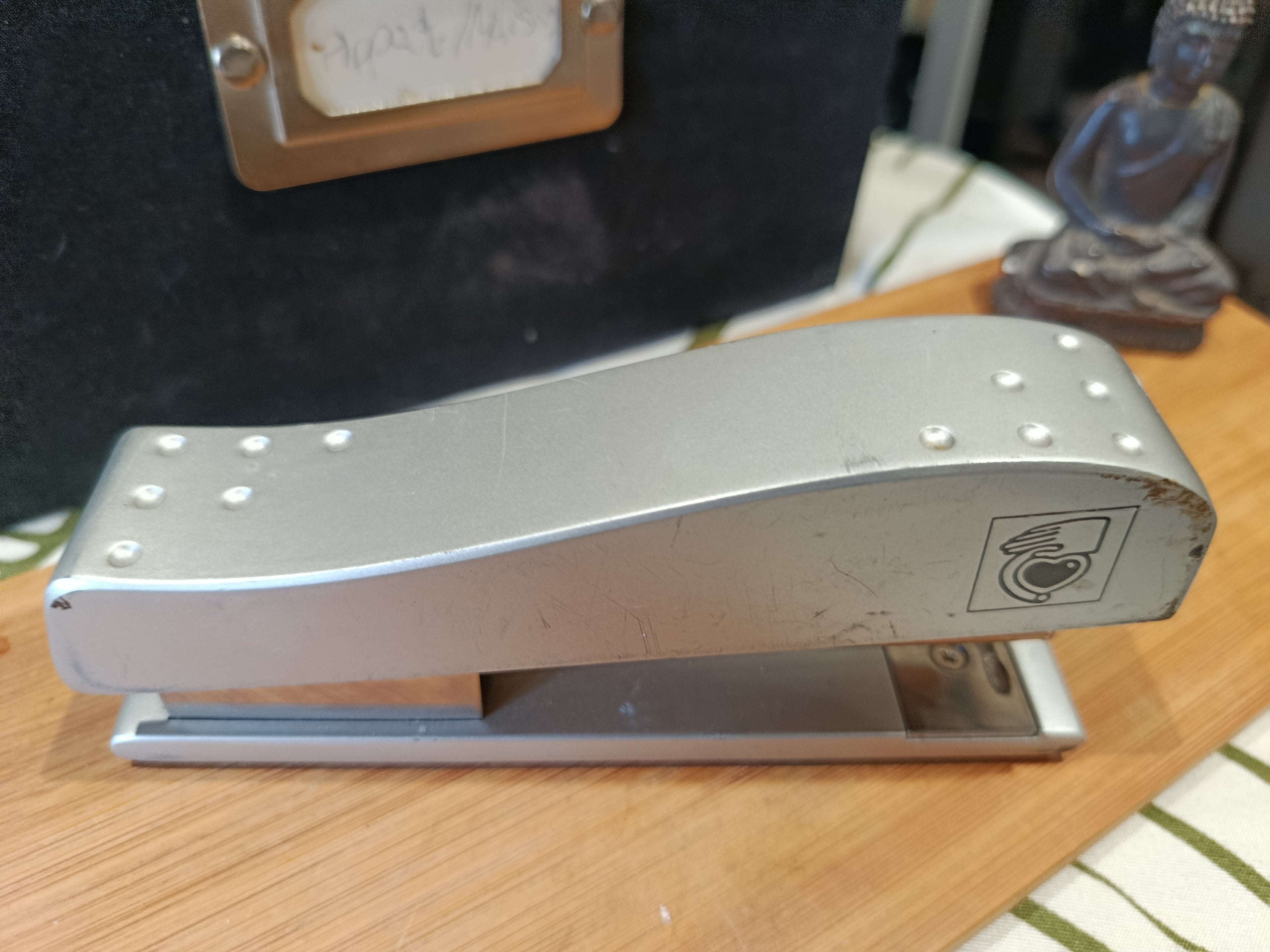 Agrapheuse vintage professionnelle en métal design rétro XXe siècle