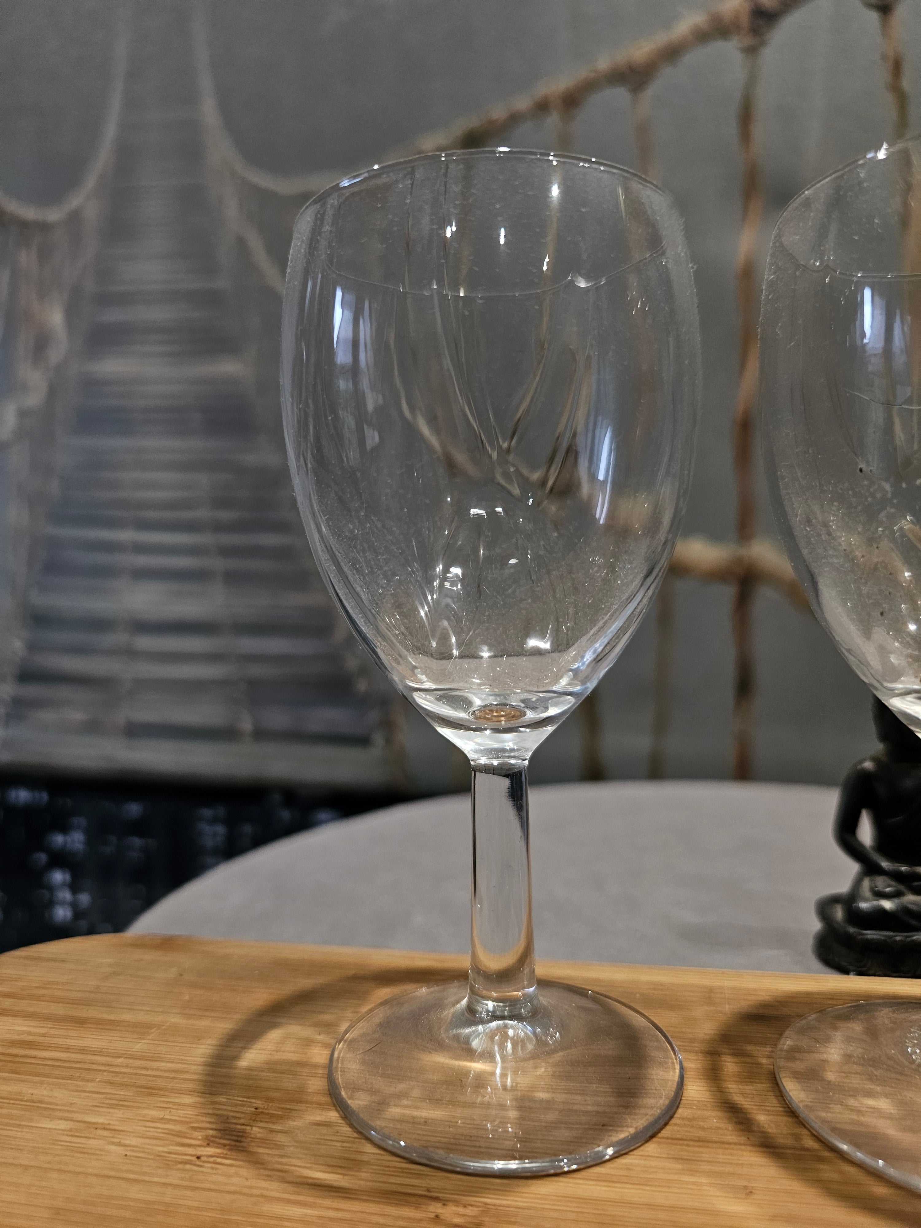 Lot de X4 verres en Cristal De Luxe Ciselé Signées France Original XXe Collection
