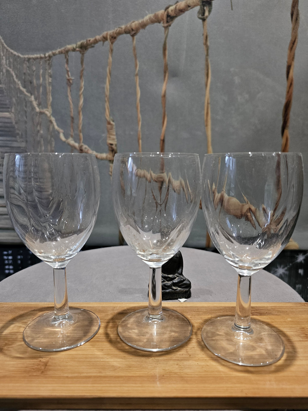 Lot de X4 verres en Cristal De Luxe Ciselé Signées France Original XXe Collection