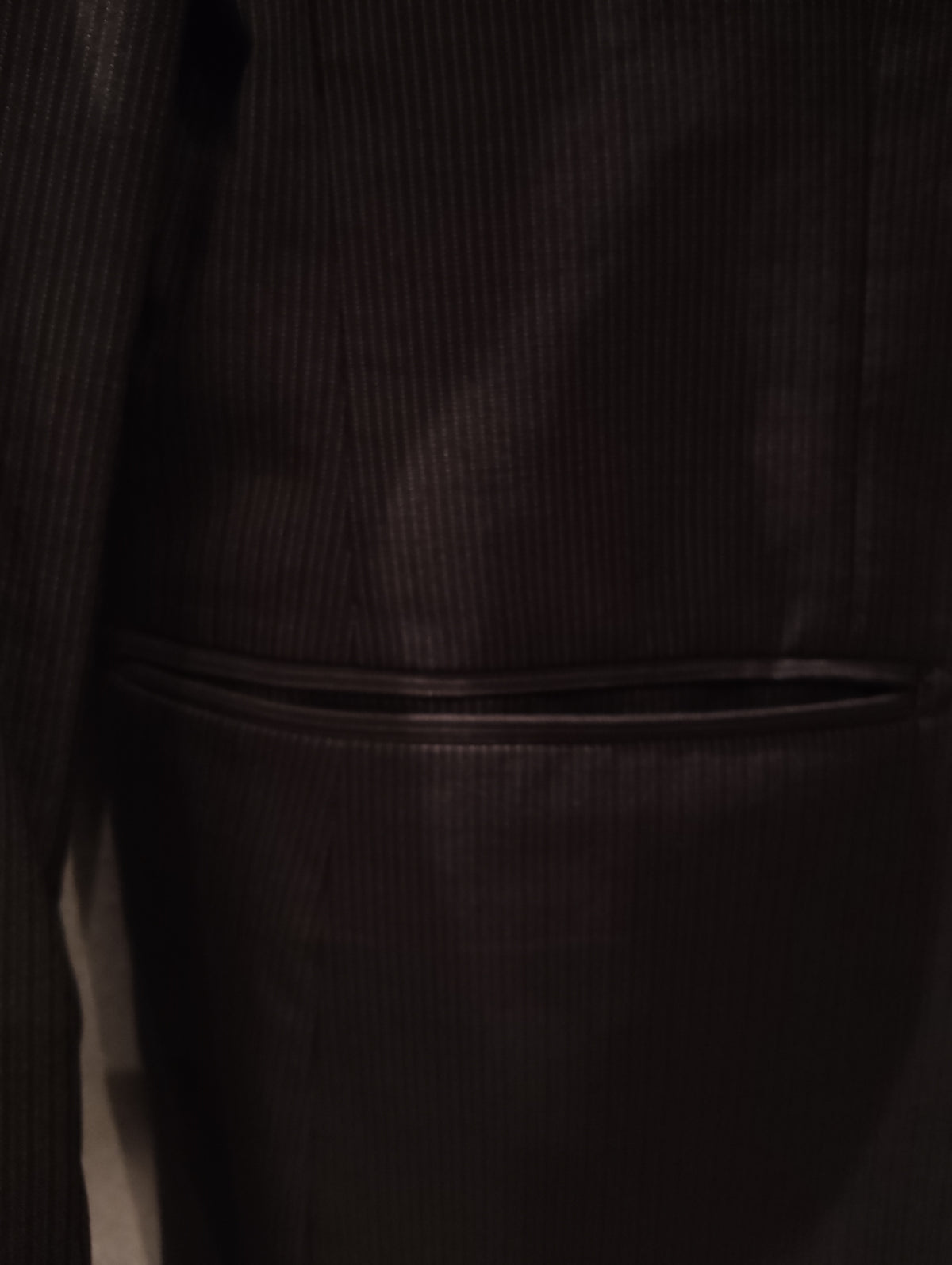 Veste de Costume Armand Thierry Homme T M 38 Originale Rayée Noire & Grise Mariages & Réceptions 2025 Collection