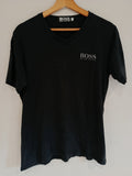 Ancien T Shirt vintage Hugo Boss 100% Coton Homme TL Original Col V Noir Collection