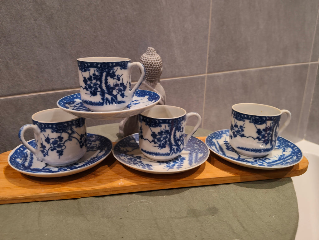 Service à Thé & Café en porcelaine Chinoise Japon Asie Art Déco Floral 1950 Collection XXe