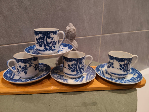 Service à Thé & Café en porcelaine Chinoise Japon Asie Art Déco Floral 1950 Collection XXe