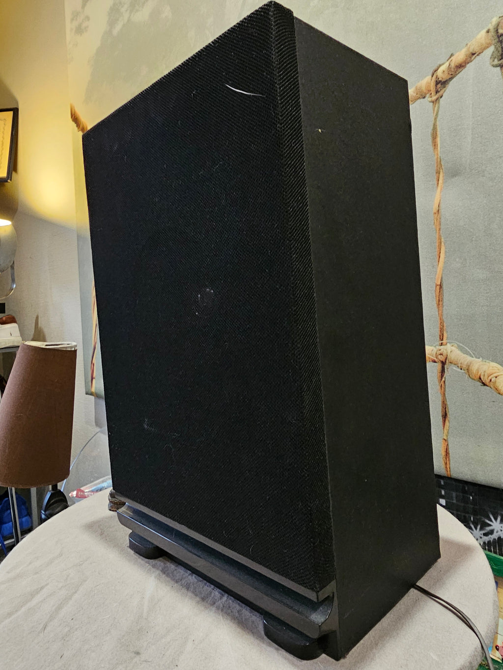 Ancienne enceinte Filaire Jack Hi Fi amplificateur Musicale Audio Sony Basses Originale Vintage XXe Collection